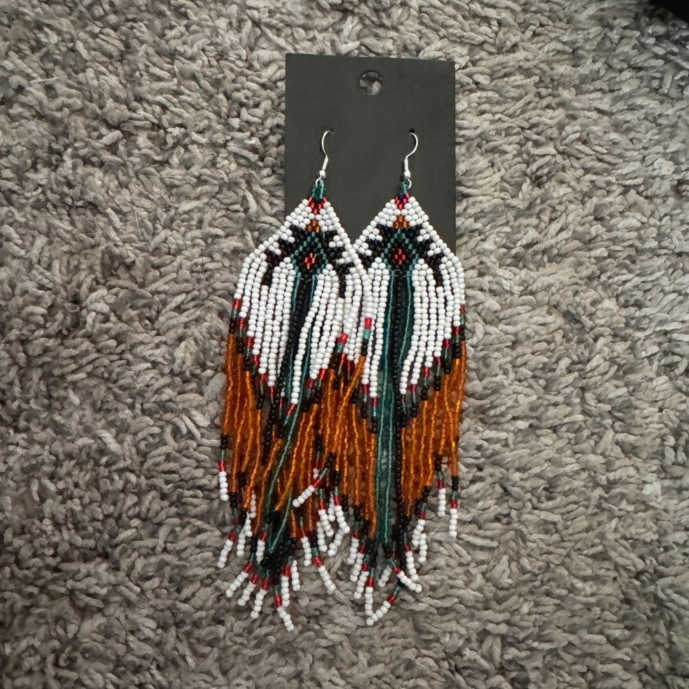 Handcrafted Beaded Earrings - Multicolor